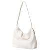 Bolso de Mano de Color Sólido Simple para el Trabajo para Mujer, Cuero Suave Elegante Versátil de Alta Gama, Bolso Tote con Cremallera de Gran Capacidad
