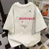 Camiseta de Algodón Puro de Peso Pesado, Estilo Falso de Dos Piezas, Cuello Redondo, Manga Corta, para Hombres y Mujeres, Nuevo Estilo Verano 2026, Corte Holgado, Top Adelgazante para Parejas