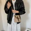 Bolso de cubo de gamuza con cordón para otoño e invierno, moderno y versátil, cuero suave, bolso cruzado simple vintage para el trabajo