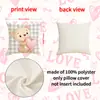 Set Rosa Día de San Valentín Funda de Almohada Transfronterizo Nuevo Poliéster Estampado de Letras Cojín Decoración de Sala de Estar Cojín de Sofá