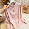 Camisa de Manga Larga Estilo Francés para Mujer 2026 Otoño Nueva Llegada Elegante Moda Adelgazante Casual Versátil Camisa Top