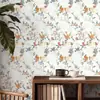 Pegatina de Pared Floral Romántica Autoadhesiva Papel Tapiz Resistente a la Humedad y al Moho Ecológico Lujo Ligero Decorativa para Pared de Dormitorio Armario Renovación