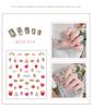 Pegatinas de uñas de dibujos animados de oso coreano estilo ins, lindas pegatinas de animales, parches de decoración de uñas con diseño de unicornio y flores, aha