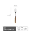 Cuchara con Mango de Madera de Sentido Retro, Cuchillo y Tenedor de Acero Inoxidable, Cuchara para el Hogar de Gama Alta, Exquisita, Tenedor de Mango Largo para Comer, Cuchara para Sopa, Venta al por Mayor