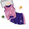 Traje para niños Verano Delgado Camiseta de manga corta para niños Shorts deportivos Ropa de malla de secado rápido para niñas Ropa de verano para niños grandes