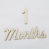 Pegatinas de Pared de Madera Estilo Bosque para Fiestas de Cumpleaños de 0 a 9 Años, Montaje de Escena de Decoración, Accesorios para Fotos de Luna Llena