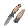 Cuchillo Yangjiang Acero Inoxidable Cuchillo de Exterior Alta Dureza Mango de Madera Maciza Navaja Plegable Camping Supervivencia Portátil Navaja Plegable Multiusos