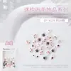 Joias para Nail Art Halloween Resina Punk Mini Esqueleto de Halloween Mago Fantasma Lanterna de Abóbora Acessórios para Unhas 30 Peças