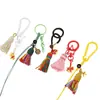 Cen Cento Estilos Cinco Elementos Chaveiro Pequeno Pingente DIY Carro Pendurado Bolsa Pendurado Ornamento Fio de Algodão Esfregado à Mão Pingente de Borla Celular Pendurado Ornamento