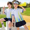 Uniformes de Jardín de Infancia, Uniformes de Clase de Verano a Rayas con Degradado de Secado Rápido para Alumnos de Primaria, Uniformes Escolares, Fotos de Graduación de Verano