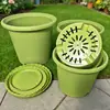 Maceta Gruesa de Control de Raíces para Todas las Estaciones, Estilo Nórdico, Maceta Grande de Plástico de Resina de Galón Simple para Rosas y Plantas Verdes, Venta al por Mayor