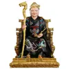 Estátua de resina de uma senhora idosa negra, das Quatro Grandes Famílias do Nordeste da China, incluindo Hu San, Mang Xian, Chang Xian e Huang San, com acabamento na cor bronze, usada como peça decorativa para altares budistas.