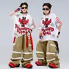 Ropa moderna de hip-hop para niños de street dance, atuendos elegantes para niños y niñas, disfraces geniales y chidos para actuaciones de percusión