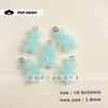 Colar com Pingente de Urso Milkshake Fofo em Acrílico Contas Artesanais Materiais DIY Corrente de Celular Acessórios para Brincos