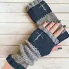 Guantes de Punto de Moda para Mujer, Calientes, con Parches Bordados, Venta Caliente Transfronteriza en Amazon para Otoño e Invierno, Cuidadosamente Seleccionados