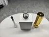 Conjunto de embalagem para gel de unhas com capacidade de 16 ml, OEM/ODM, com pintura branca e tampa e pincel dourados eletrodepositados, ou com tampa preta/branca moldada por injeção e resistente à luz.