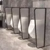 Urinal Hotel Divisória Defletora de Aço Inoxidável Banheiro de Shopping Urinal Placa Nervurada Banheiro Público Não