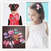Nuevo clip para el pelo dulce para niños, lazo de tela con estampado, clip para el pelo, bolsa completa, clip BB de tela, accesorios para el pelo brillantes, venta al por mayor