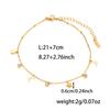 Pulsera de Moda de Acero de Titanio con Múltiples Colgantes Acero Inoxidable Amor Estrella Luna Ojo del Diablo con Diamante Pulsera de Luz