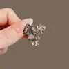 Presilha de Cabelo Borboleta de Cristal Pequena Garra Toque de Luxo Para Cabelos Finos Presilha Lateral Franja Penteado de Princesa Moda Mini Presilha Superior