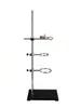 Suporte de ferro suporte de laboratório haste equipamento de experimento químico suporte de titulação suporte de fixação grampo cruzado aço inoxidável grande