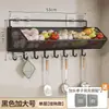 Estante de almacenamiento de pared para cocina, no requiere perforación, multifuncional, para almacenar cebollas grandes, jengibre y ajo, estante colgante de doble capa, estante para verduras y especias