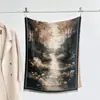 Novo Xale de Ar Condicionado Pintura a Óleo Floresta Riacho para Mulheres, Escolar Retro Tendência Nacional Estilo Étnico Lenço Versátil Atacado