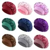 Gorro de noche para mujer para evitar que el cabello se enrede, gorro de dormir elástico de ala ancha, turbante para la cabeza, cubierta para la cabeza a prueba de viento para aire acondicionado