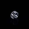 Anel Aberto Estrela de Seis Pontas Flash Diamond Dongdaemun Feminino Leve Luxo Alta Moda Personalizado Articulação do Dedo Indicador Anel Estilo Frio
