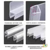 Tira Selladora para Puerta de Vidrio, Tira Cortavientos para Junta de Puerta de Ducha, Adhesivo Impermeable para Puerta y Ventana de Balcón sin Marco de Baño en Forma de H