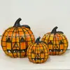 Criativo Novo Produto Transfronteiriço Halloween Lâmpada de Abóbora de Resina Ornamento Quarto Sala de Estar Artesanato Decorativo