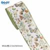 Fita de Borboleta de Primavera com Fita de Borda com Arame para Festas DIY Artesanato Guirlanda de Primavera Laço Fita para Embalagem de Caixa de Presente