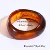 Pulseras Retro de Resina Europeas y Americanas, Colección de Múltiples Estilos, Pulseras Amplias de Forma Irregular con Degradado para Mujer, Accesorios de Nicho para Vacaciones al por Mayor