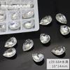 Cross-border fundo pontiagudo branco diamante pacote inteiro atacado 720 grande pequeno tamanho amor retangular oval transparente unha diamante jóias