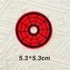 5cmQ Teia de Aranha Gorducha Letra Número Patch de Bordado Autoadesivo Patch Decorativo para Bordado DIY em Diário/Computador Patch de Tecido