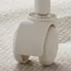 Novo Banquinho de Acrílico com Rodas, Rodas Giratórias Silenciosas para Uso Doméstico, Cadeirinha para Crianças Aprendendo a Andar, Cadeira Móvel com Encosto