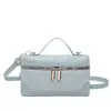 Bolso Caja Texturizado Retro de Color Sólido, Moderno y Elegante para Viajes y Uso Diario, Bolso de Mano y Bandolera Sencillo con Patrón Tejido para Mujer