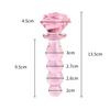 Brinquedos sexuais femininos masturbação vara SM plugue anal massagem vaginal vara de volta tribunal brinquedo cristal vidro pênis cabelo