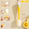 Cepillo para Tazas, Herramienta de Limpieza para Vasos de Agua, Cepillo Multifuncional Cuatro en Uno con Mango Largo para Tapa de Termo, Cepillo Multifuncional de Limpieza para el Hogar