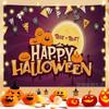 Evento de Halloween Vestir-se Pano Festa Fundo Decorativo Pano Abóbora Lâmpada Fotografando Pano Pendurado Atmosfera Horror Fundo Tapeçaria
