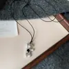 Collar Colgante Corazón Flor de Metal Estilo Ins Coreano Cadena Sencilla de Moda para Suéter Cadena de Joyería con Sentido de Diseño de Nicho Collar para Mujeres