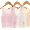 Ropa interior para niñas Verano Seda de Hielo Sin Marcas Bra de Desarrollo para Estudiantes Ligero Transpirable Lindo Cómodo Chaleco Pequeño para Niñas