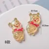 Parches de resina luminosa de alta transparencia con osos, el Pato Donald y Mickey Mouse, utilizados como accesorios para fundas de teléfono y accesorios para el cabello