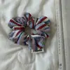 Diademas de Punto Rayadas Color Dopamina Versátiles Estilo Universitario para Chicas Scrunchies Accesorios para Cola de Caballo