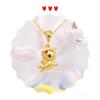 Collar con colgante de unicornio dorado amor oro chapado en oro Lao placer 3D oro sueño lindo pegamento Pegaso collar para mujer