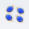 Accesorios de joyería de bricolaje, colgante de collar de cristal de doble cara en forma de hoja, colgante de joyería, accesorios hechos a mano, colgante de 10 x 14 mm