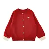 Chaqueta Cárdigan Bordada con Lazo para Niñas Wulibu, Dulce y Linda, Versátil, Suéter Holgado y Casual para Otoño