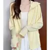 Ropa de Protección Solar para Mujer Chaqueta Blusa 2025 Verano Nuevo Anti-UV Exterior Transpirable Cárdigan Ligero Top de Protección Solar