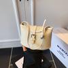 Comercio Exterior Nueva Moda Diseño de Cuadros Tejidos Bolso de Mujer de Gran Capacidad Un Hombro Simple Versátil Bolso Balde Commuter para Mujeres