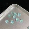 2026 Nuevo Corte Fuego Celeste Flor de Ciruelo Zircón 6*6 Piedra Suelta, Brillante, Se Puede Usar para Hacer Aretes DIY, Aretes de Cartílago, o como Piedra de Acento